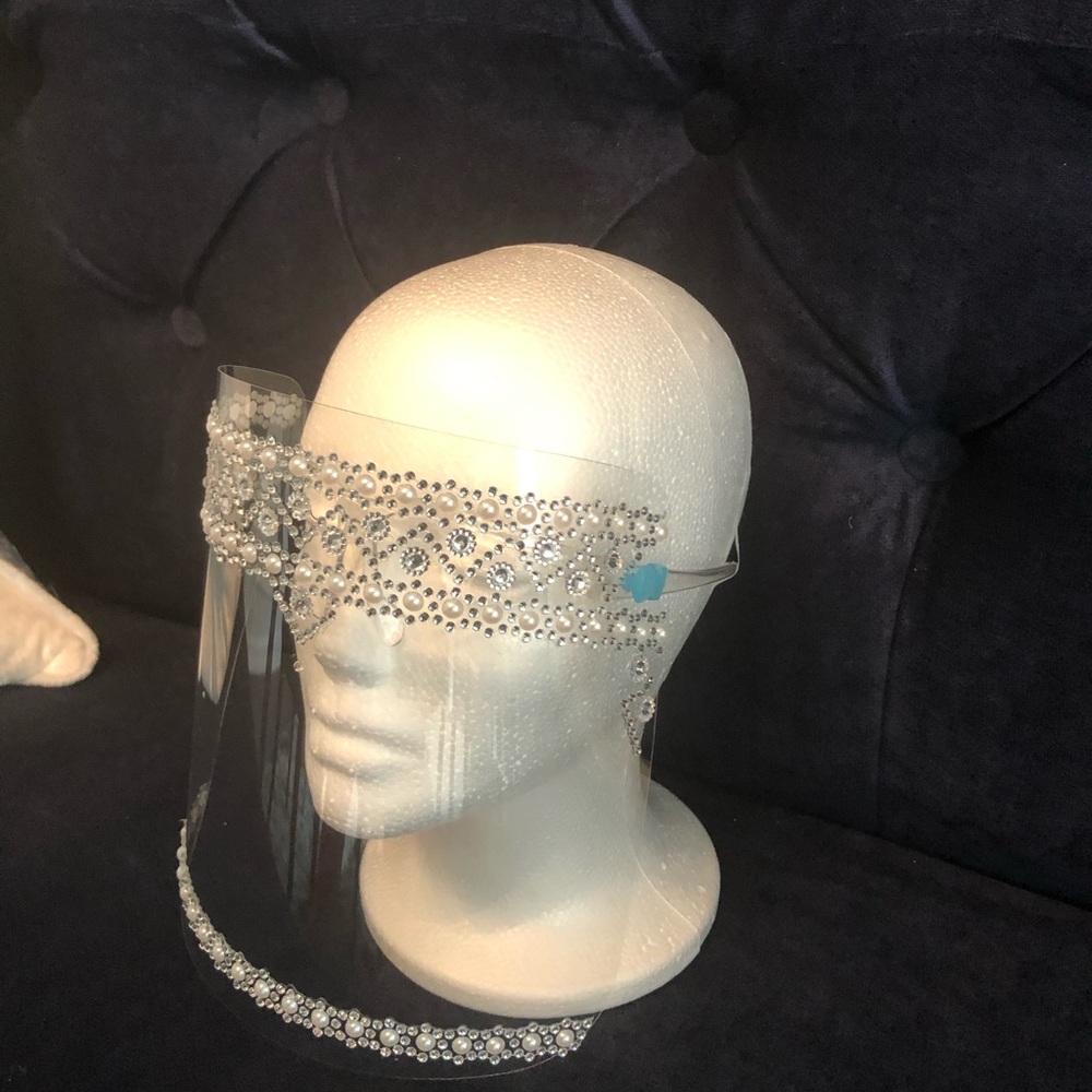 Silver face shield